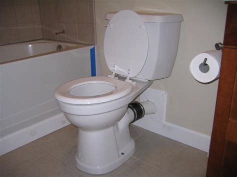 rough plumbing for rear discharge toilet